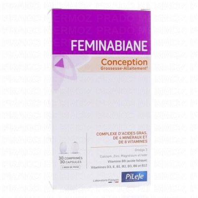PILEJE  Feminabiane Conception 30 comprim&eacute;s + 30 capsules