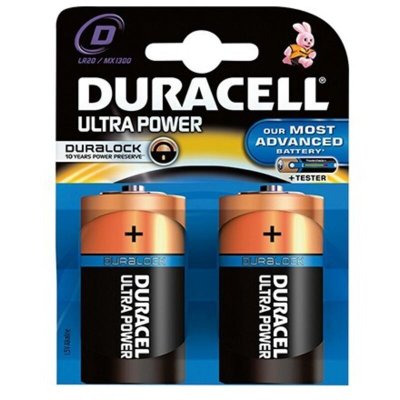 DURACELL Piles  LR20 D x2 ULTRA POWER