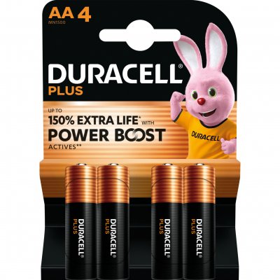DURACELL Piles  PLUS POWERBOOST AA X4 