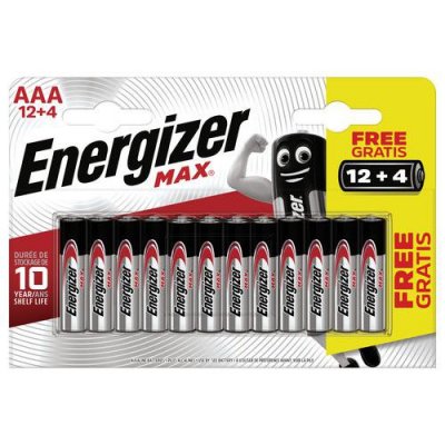 ENERGIZER Piles  Max Aaa - Lot De 12+4