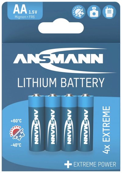 ANSMANN Piles Lithium 1512-0002 Fr06 / Aa