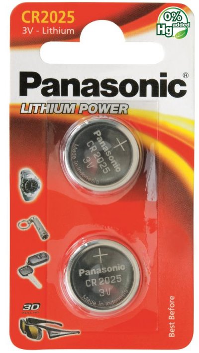 Piles Panasonic CR-2025 X2