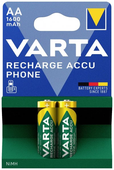 VARTA Piles rechargeables  AA x2