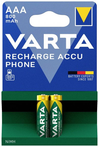 VARTA Piles rechargeables  AAA x2