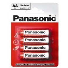PANASONIC PILES SALINES R6 AA CARBONE ZINC 1.50V x4 