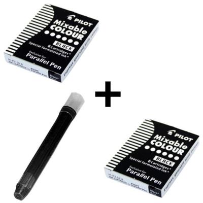 PILOT  Cartouches d'encre pour stylo Parallel Pen, noir - Lot de 10