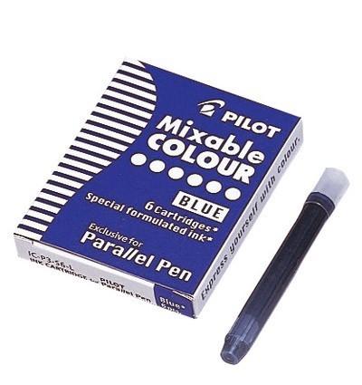 PILOT  - Ecriture - Bo&icirc;te de 6 cartouches Rouge  pour Parallel Pen