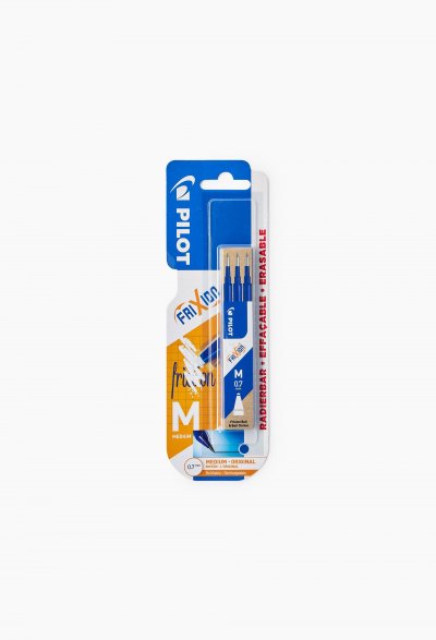 PILOT  Frixion Ball Bleu Pointe Moyenne, 3 recharges