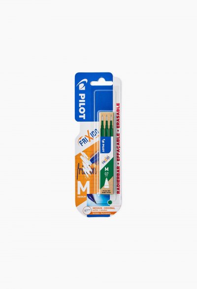 PILOT  - FriXion Ball - Set de 3 recharges - Vert - Pointe Moyenne