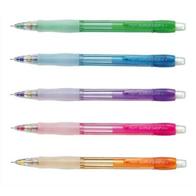 PILOT  - Lot de 12 - Porte-mines Super Grip Neon H-185N, 0,5mm