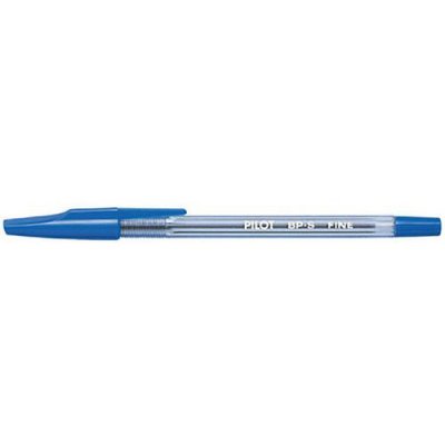 PILOT  Lot de 12 Stylos &agrave; bille BP-S-F Pte Fine Bleu