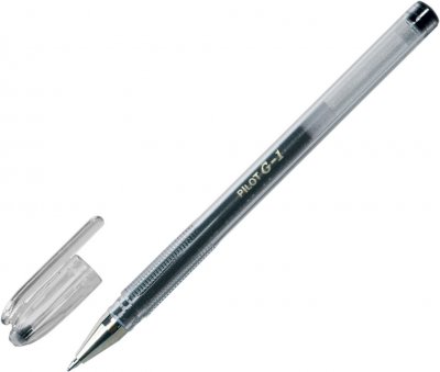 PILOT  Lot de 12 Stylos &agrave; bille G1-07 pointe moyenne encre gel noire
