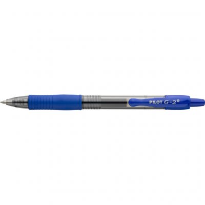 PILOT  Lot de 12 Stylos bille &agrave; encre Gel G2 05 Pte Fine Bleu