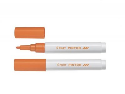 PLOT PILOT Lot de 3 Marqueurs &agrave; Pigment PINTOR Pointe Fine Orange