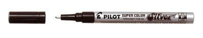 PILOT  Lot de 3 Marqueurs Super Color Corps Alu Pte Fine Argent