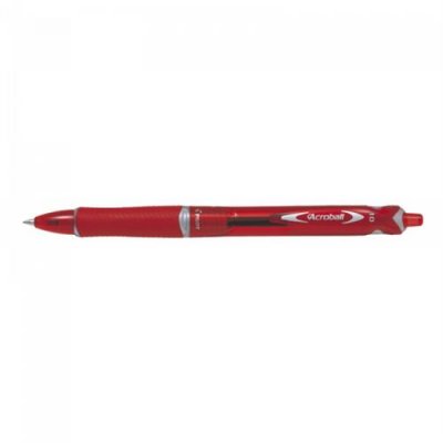 PILOT  Lot de 3 Stylos &agrave; Bille Acroball Begreen Pointe Moyenne Rouge