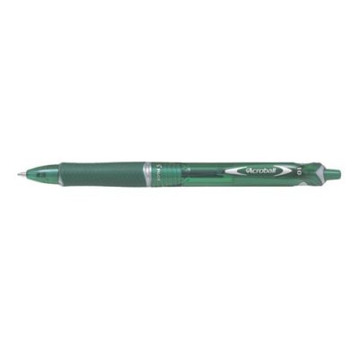 PILOT  Lot de 3 Stylos &agrave; Bille Acroball Begreen Pointe Moyenne Vert