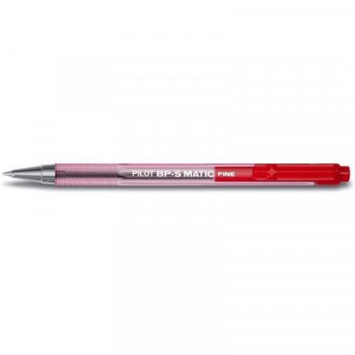 PILOT  Lot de 3 Stylos &agrave; bille BP-S-F Pointe Fine Rouge