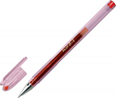 PILOT  Lot de 3 Stylos &agrave; bille G1-07 pointe moyenne encre gel rouge