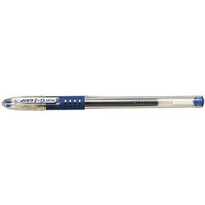 PILOT  Lot de 3 Stylos &agrave; bille G1 GRIP pointe fine encre gel bleue