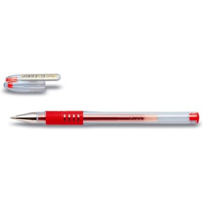 PILOT  Lot de 3 Stylos &agrave; bille G1 GRIP pointe fine encre gel rouge