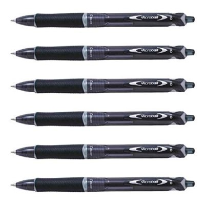 PILOT  Lot de 3 Stylos Bille ACROBALL Begreen pointe fine Noir