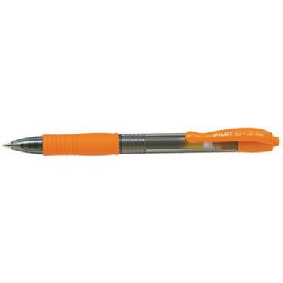 PILOT  Lot de 3 Stylos roller G-2 07 encre gel pointe moyenne orange