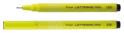 PILOT  Lot de 6 Feutres Calligraphie LETTERING PEN Pte Large Noir