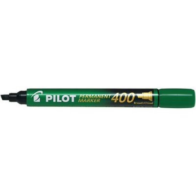 PILOT  Lot de 6 Marqueurs Permanent SCA 400 Pte Biseau Large Vert