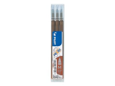 PILOT  Lot de 6 Sets de 3 Recharges friXion Ball (BLS-FR7) Marron