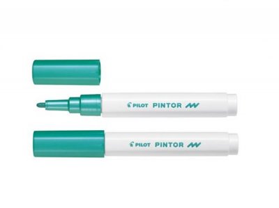PILOT  Marqueur &Agrave; Pigment Pintor, Fin, Vert M&eacute;tallique