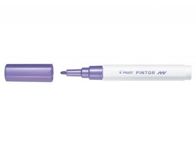 PILOT  Marqueur &Agrave; Pigment Pintor, Fin, Violet M&eacute;tallique