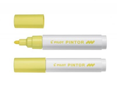 PILOT  Marqueur &Agrave; Pigment Pintor, Medium, Jaune Pastel