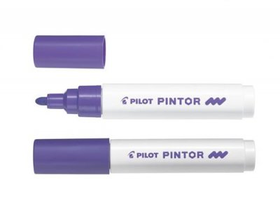 PILOT  Marqueur peinture PINTOR, pointe moyenne, Violet - Lot de 5