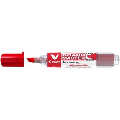 PILOT  Marqueur Pour Tableau Blanc V Board Master, Biseaut&eacute;, Rouge