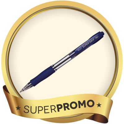 PILOT  Pack 12 Super Grip Bleu