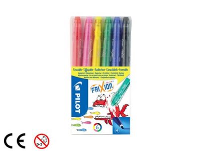 PILOT  Pochette de 6 feutres Frixion colors assortis