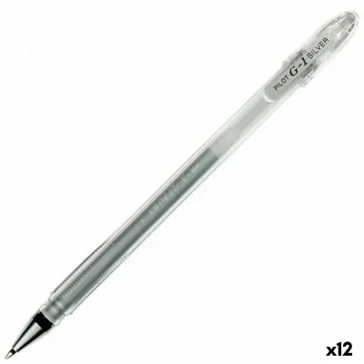PILOT  Roller G-1 - Argent&eacute; - 0,4 mm (12 Unit&eacute;s)