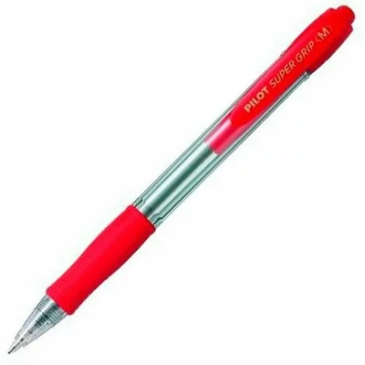 PILOT  Stylo &Agrave; Bille R&eacute;tractable Super Grip, Couleur De