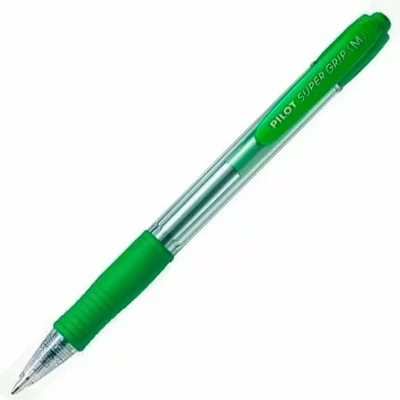 PILOT  Stylo &Agrave; Bille R&eacute;tractable Super Grip, Encre De Couleur