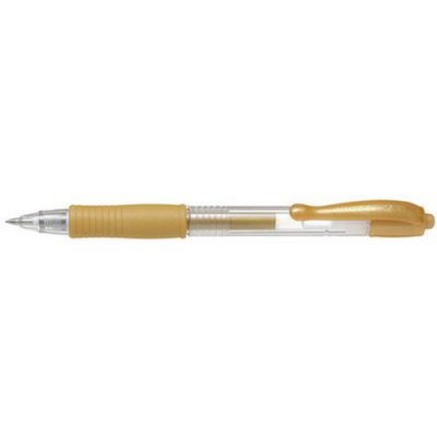 PILOT  Stylo bille &agrave; encre gel G2 07 Metallic, or - Lot de 8