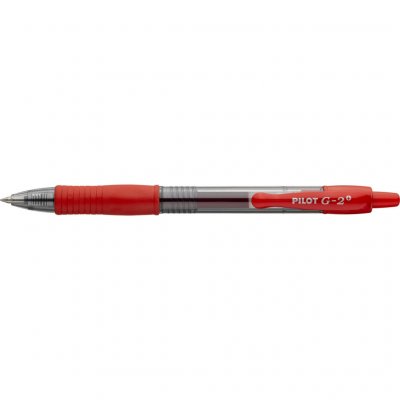 PILOT  Stylo bille  G2 r&eacute;tractable 0,5 mm - rouge