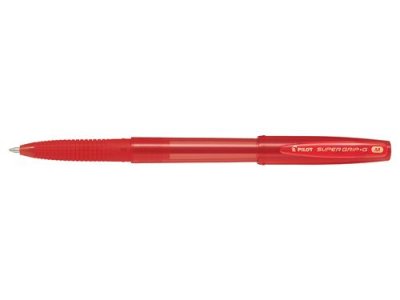 PILOT  Stylo bille SUPER GRIP G pointe moyenne encore Rouge - Lot de 14
