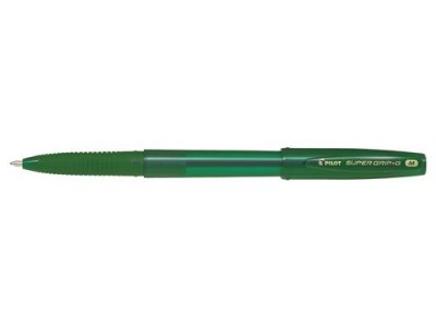 PILOT  Stylo bille SUPER GRIP G pointe moyenne encore Vert - Lot de 14