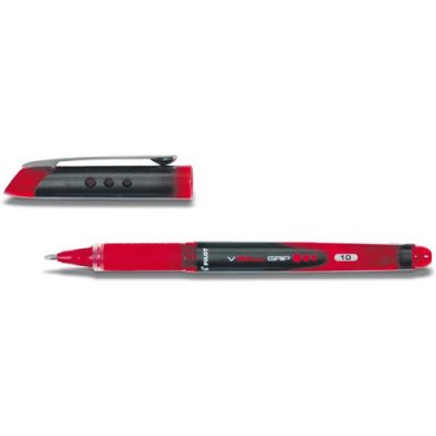 PILOT  Stylo roller V-BALL GRIP 10, rouge