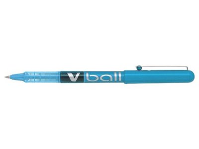 PILOT  Stylo roller V Ball VB5, pointe m&eacute;tal, turquoise