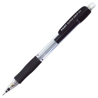 PILOT  Super Grip H-187 Crayon m&eacute;canique (Noir, plastique, rond, m&eacute;tal)