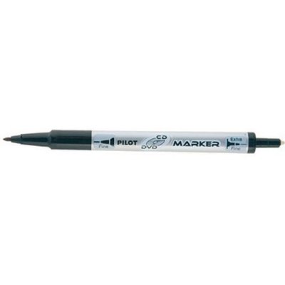 PILOT  Twin Cd-Dvd Marker - Marqueur - Noir - Pointe Fine / Moyenne