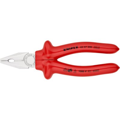 KNIPEX Pince 200mm Avec Tranchant - Surmoul&eacute;e - Chrom&eacute;e - Isol&eacute;e 1000v