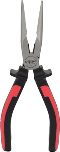 KS TOOLS Pince &agrave; bec demi-ronds KS, &agrave; poign&eacute;es bi-composants L.210 mm